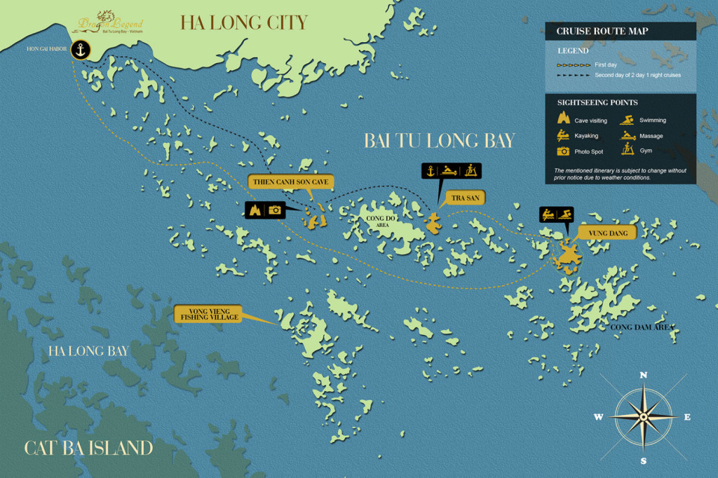 dragon legend cruise map